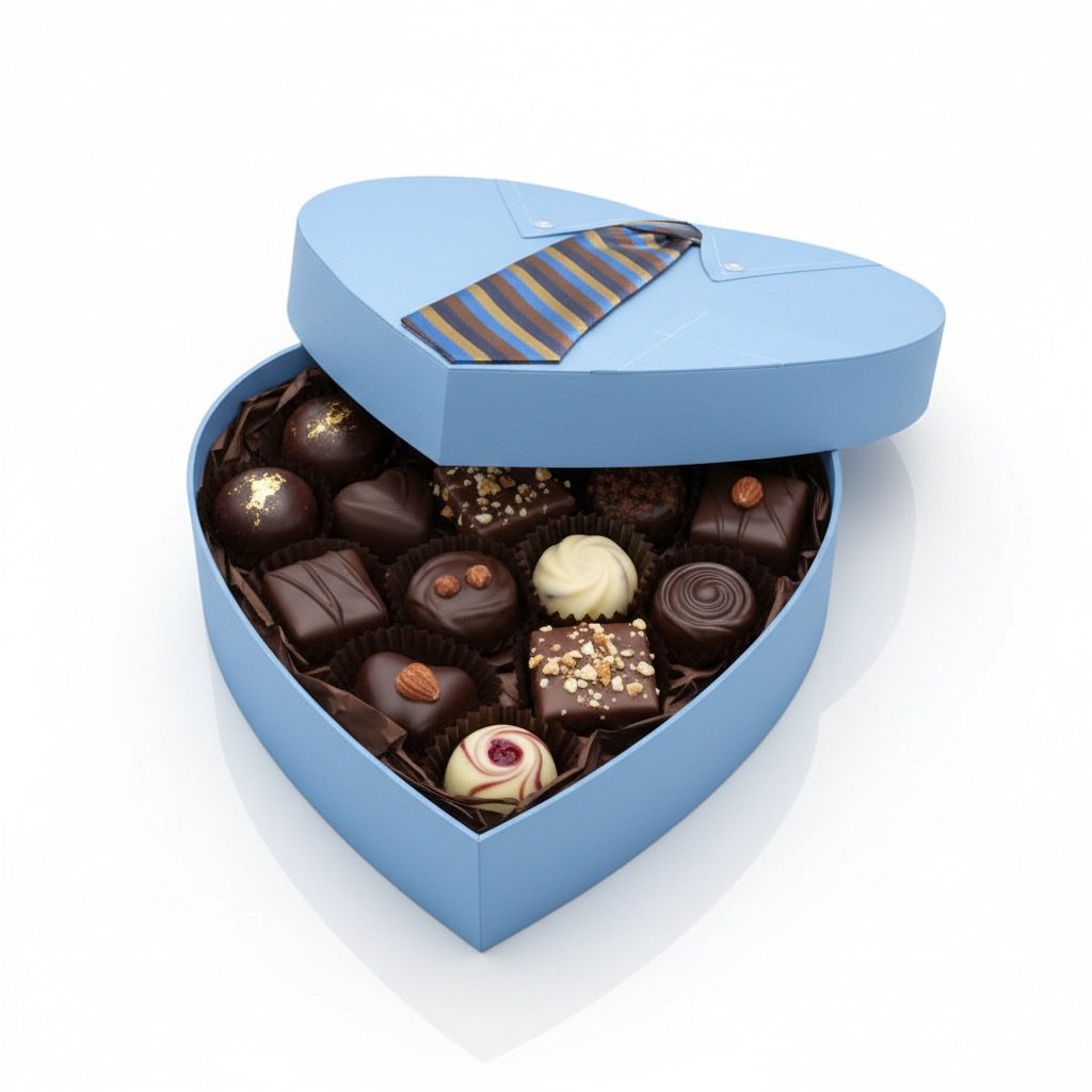 Premium Blue Heart Box